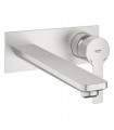 Lavatório linear monom bica de parede 215 mm DC Supersteel mate Grohe (23444DC1)