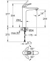 Eurostyle New monomando lavabo XL Bol c.liso BL Grohe (23570LS3)