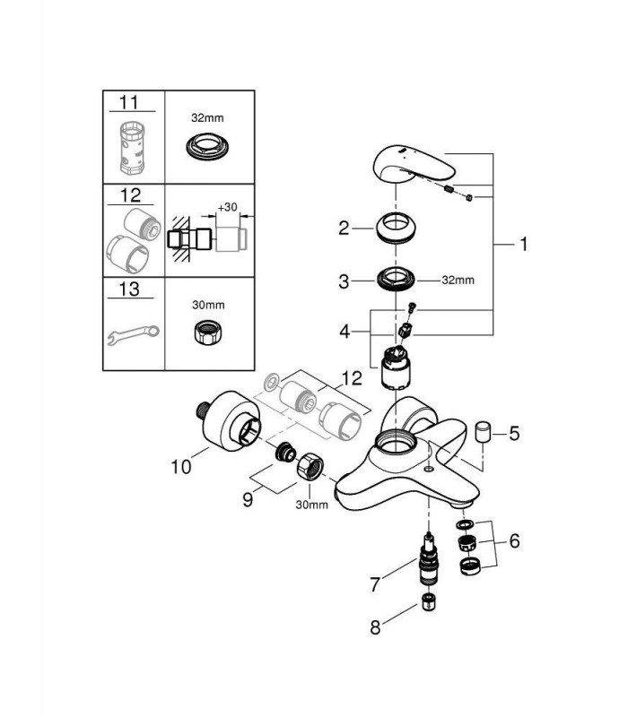 Compra online Eurostyle New monom. baño ducha solid Grohe (23726LS3) en oferta al mejor precio