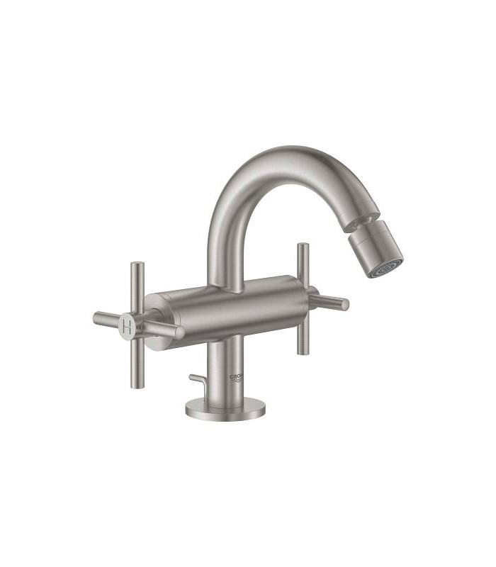 Compra online Atrio New Monoblock de bidé1/2" M-Size maneta en cruz Grohe (24027DC3) en oferta al mejor precio