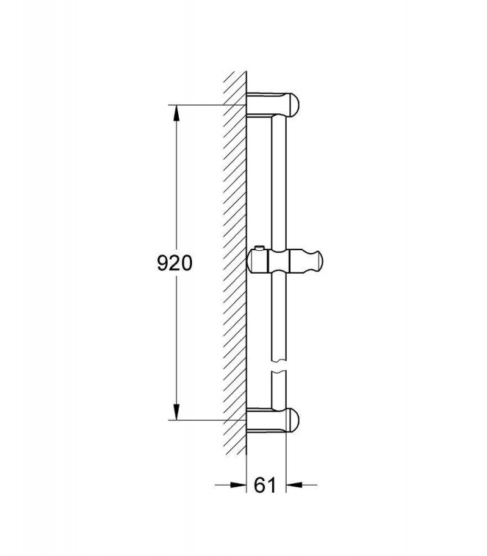 Compra online Nova barra de chuveiro Tempesta 90 cm Grohe (27524000) en oferta al mejor precio
