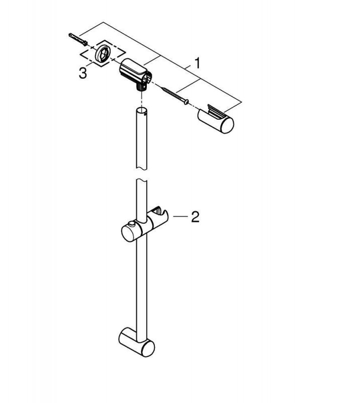 Compra online Nova barra de chuveiro Tempesta 90 cm Grohe (27524000) en oferta al mejor precio