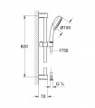 Chuveiro de mão Grohe NTempesta 100 IV (27578002)