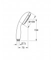 NTempesta 100 II teleducha 2j Grohe (27597001)