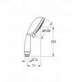 Chuveiro de mão NTempRustic 100 IV 9,5 l 4j Grohe (27608001)