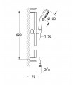 Novo Tempesta conj bar 3j Grohe (27786002)