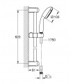 New Tempesta conjunto barra ducha I eco Grohe (27924001)
