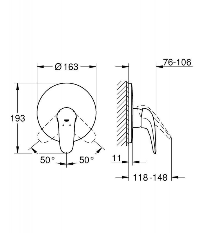 Compra online Eurostyle New monom. ducha emp solid Grohe (29098003) en oferta al mejor precio