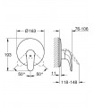 Eurostyle New monom. ducha emp solid Grohe (29098003)