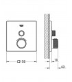 Termostato SmartControl 1, cuadrado Grohe (29123000)