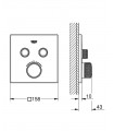 Termostato SmartControl 2, cuadrado Grohe (29124000) parte exterior