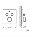 Misturadora quadrada Grohe SmartControl 2 (29148000)
