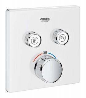 Termostato SmartControl 2, cristal blanco cuadrado Grohe (29156LS0)