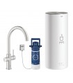 Torneira Grohe RED Duo supersteel mate (30079DC1)
