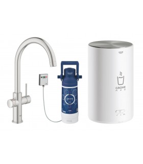 GROHE RED Duo caño C, tamaño M Supersteel mate Grohe (30083DC1)