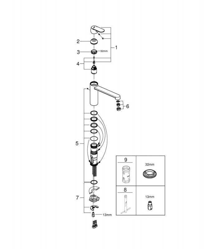 Compra online Eurosmart Cosmopolitan Grohe (30193DC0) en oferta al mejor precio