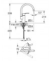 Eurostyle monom de fregadero caño alto Grohe (30221002)