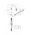 Essência seg. Pia de bica fixa Grohe Supersteel mate (30269DC0)