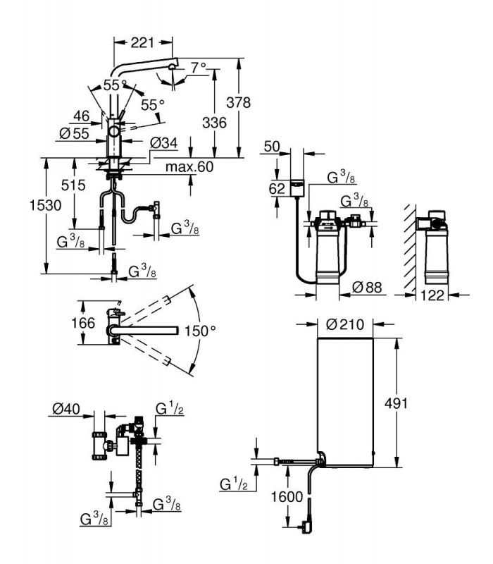 Compra online GROHE RED Duo caño L, tamaño L Grohe (30325001) en oferta al mejor precio