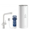 GROHE RED Duo caño L, tamaño L Supersteel mate Grohe (30325DC1)