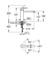 Eurostyle Cosmo monom pia bica fixa Grohe (31124002)