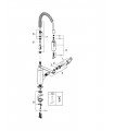 Eurocube Recambios y colectividadesfi Spray cocina Supersteel mate Grohe (31395DC0)