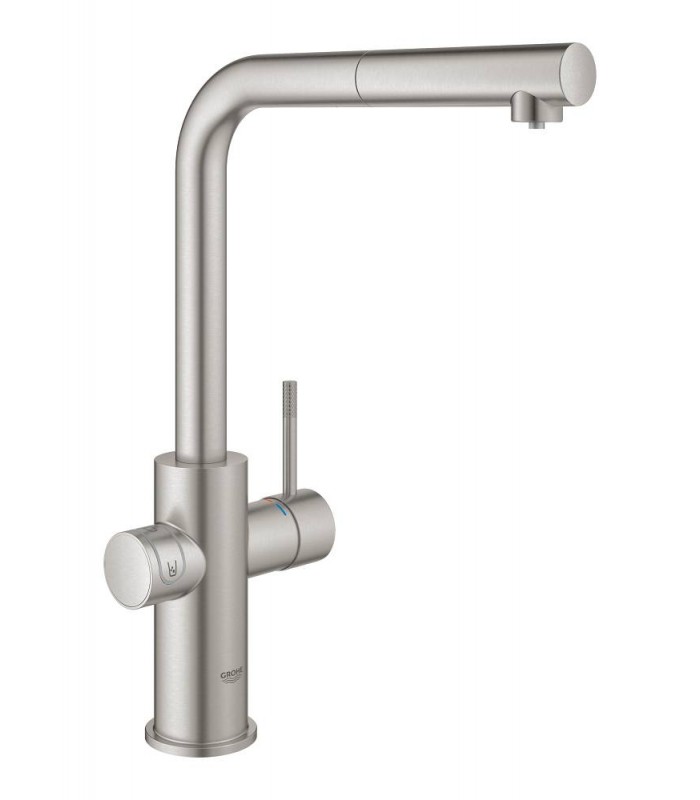 Compra online GROHE Blue Home Bica extraível L. Supersteel mate Grohe (31539DC0) en oferta al mejor precio