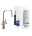 GROHE Blue Home Bica em U extraível. Supersteel fosco Grohe (31543DC0)