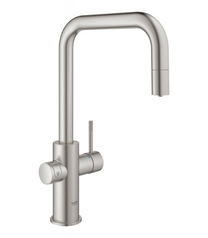 Compra online GROHE Blue Home Bica em U extraível. Supersteel fosco Grohe (31543DC0) en oferta al mejor precio