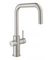 GROHE Blue Home Bica em U extraível. Supersteel fosco Grohe (31543DC0)