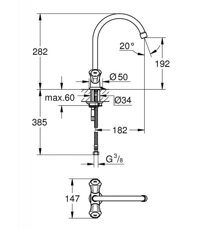 Compra online Grohe Costa L Monoblock de fregadero 1/2" (Ref. 31812001) en oferta al mejor precio