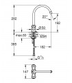 Grohe Costa L Monoblock de fregadero 1/2" (Ref. 31812001)