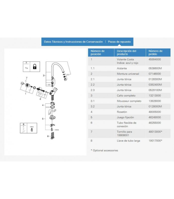 Compra online Grohe Costa L Monoblock de fregadero 1/2" (Ref. 31812001) en oferta al mejor precio