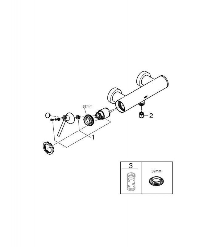 Compra online Atrio New Monomando de ducha 1/2" Grohe (32650003) en oferta al mejor precio