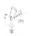 Grifo de pie para baño Grohe Allure (32754002)
