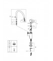 Eurosmart Monom fregadero caño alto Grohe (33202DC2)