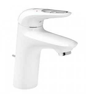 Eurostyle Novo misturador monocomando para lavatório abo M branco com válvula de descarga Grohe (33558LS3)