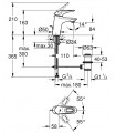Eurostyle New monomando lavaboabo M blanco vaciador Grohe (33558LS3)