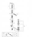 Bidé linear monom com conjunto de válvulas, DC Grohe (33848DC1)