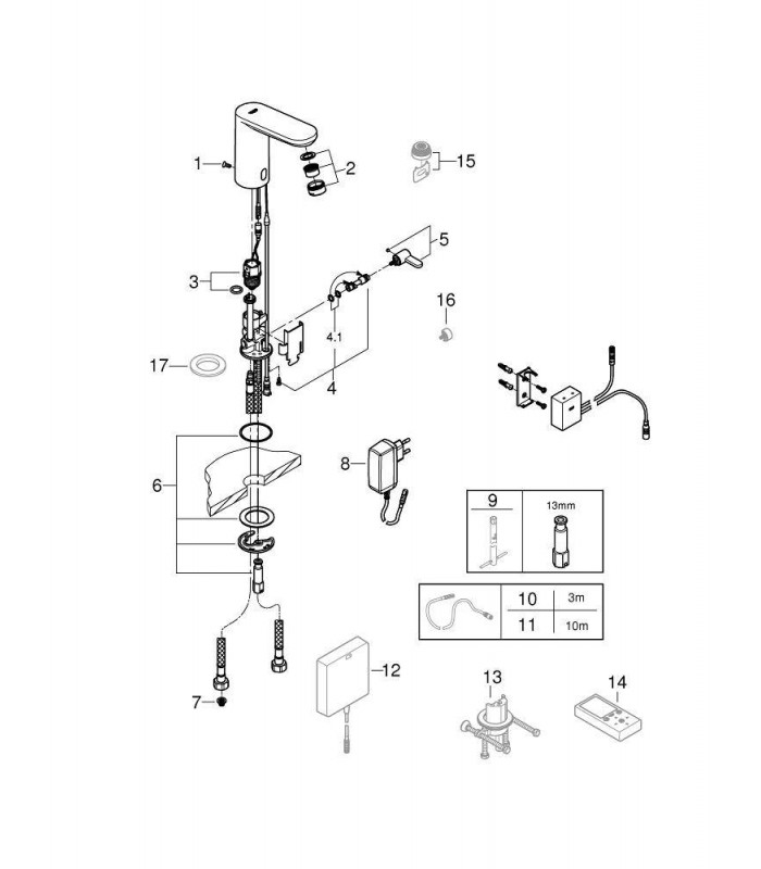 Compra online Lavatório infravermelho Bluetooth Eurosmart CE Grohe (36413000) en oferta al mejor precio