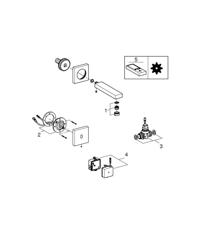 Compra online Tensão necessária na parede do cubo p. int 36264001 Grohe (36442000) en oferta al mejor precio