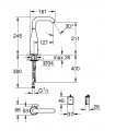 Bateria Essence 6 V com misturador Grohe (36445000)