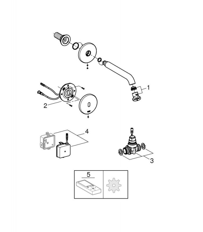 Compra online Essence tension mural necesaria p. int 36264001 Grohe (36447000) en oferta al mejor precio