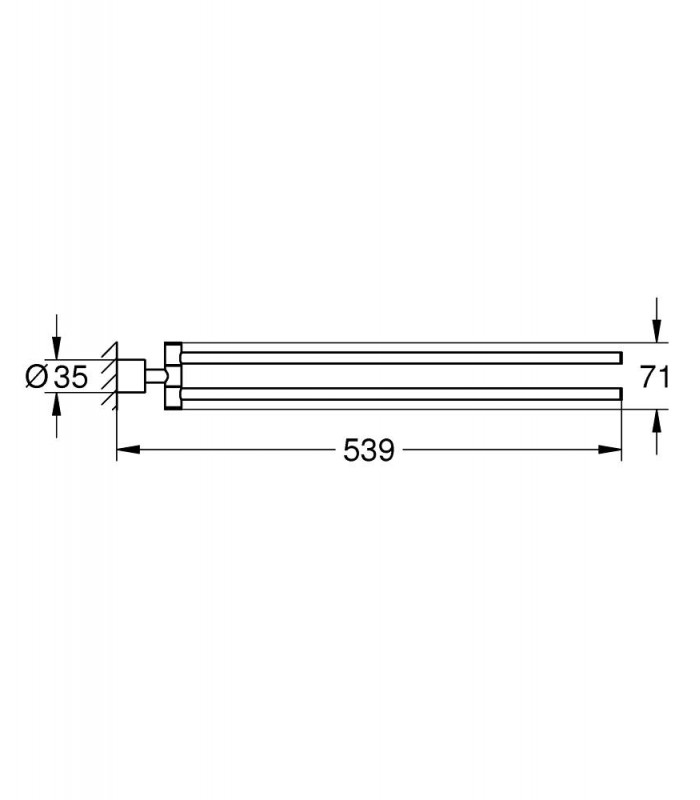 Compra online Toallero 489 mm Grohe (40308003) en oferta al mejor precio