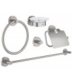 Conjunto de acessórios Grohe Essentials 5 em 1 Supersteel mate (40344DC1)