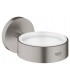Essentials Porta-copos, saboneteira, dispensador Super Steel Grohe (40369DC1)