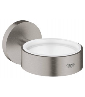 Essentials Porta-copos, saboneteira, dispensador Super Steel Grohe (40369DC1)