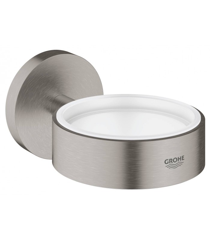 Compra online Essentials Soporte para vaso, jabonera, dispensador Super Steel Grohe (40369DC1) en oferta al mejor precio