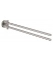 Toalheiro Duplo Essentials, Super Steel Grohe (40371DC1)