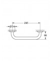 Barra de apoio Essentials Bath 300mm, Super Steel Grohe (40421DC1)